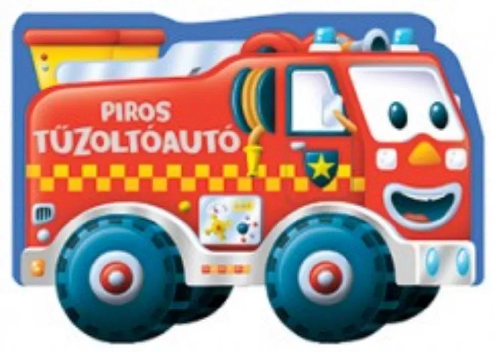 Biztonságos fizetés Piros Tűzoltóautó (tűzoltóautó formájú lapozó)