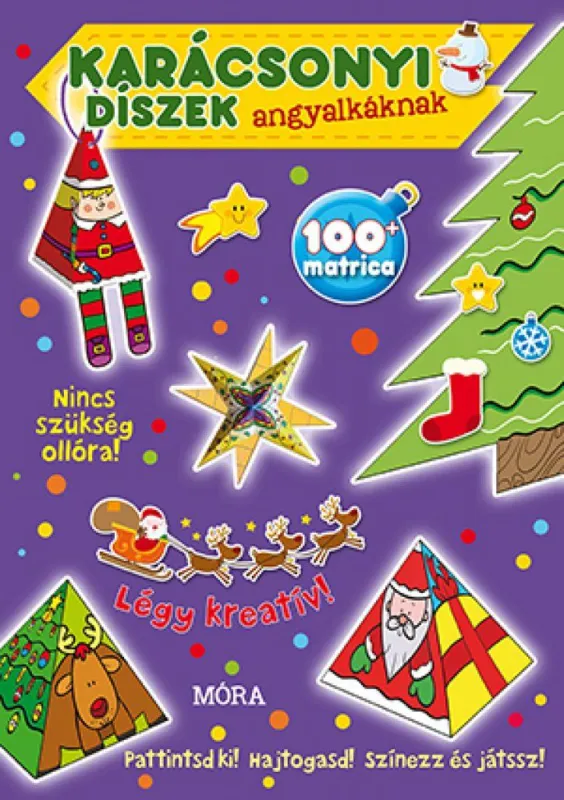 Karácsonyi díszek angyalkáknak - matricás foglalkoztatókönyv Különleges ajánlat