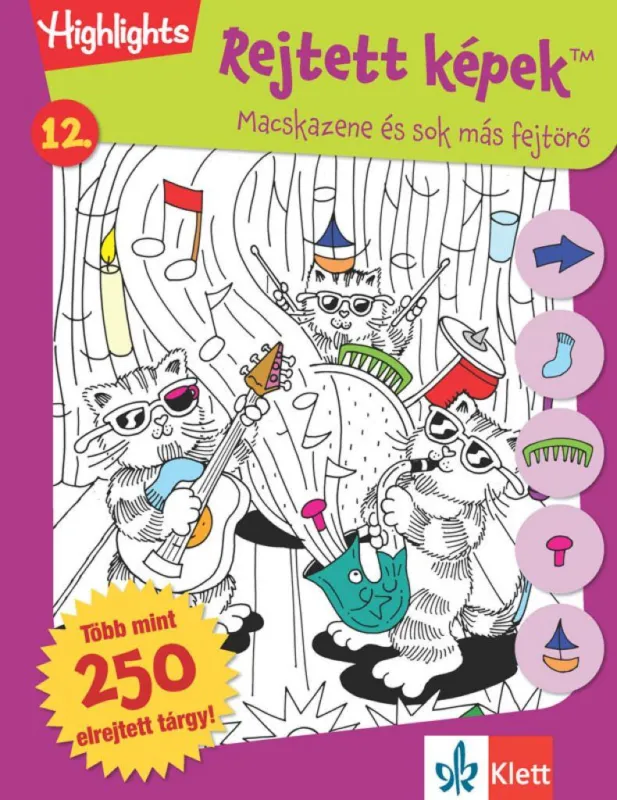 Bestseller Rejtett képek 12. - Macskazene és sok más fejtörők