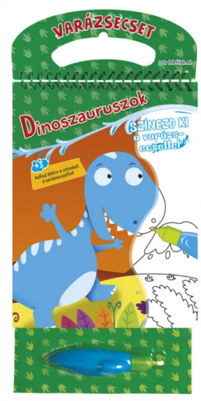 Prémium Varázsecset - Dinoszauruszok - Színezd ki a varázsecsettel