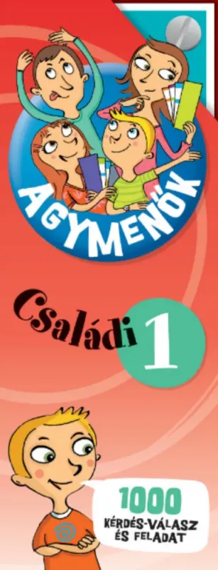 Árcsökkenés Agymenők - Családi kártyacsomag 1. - 1000 érdekes kérdés-válasz és feladat