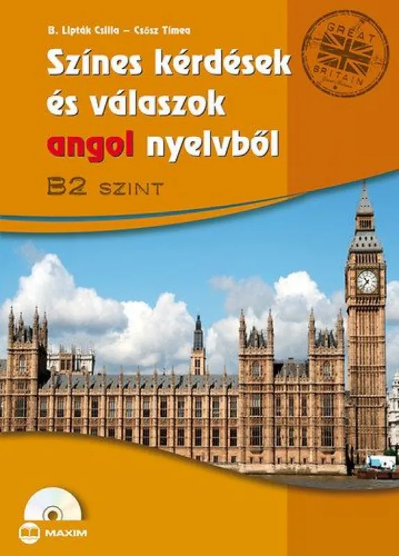 Ajánlat Színes kérdések és válaszok angol nyelvből B2 szint, CD-melléklettel