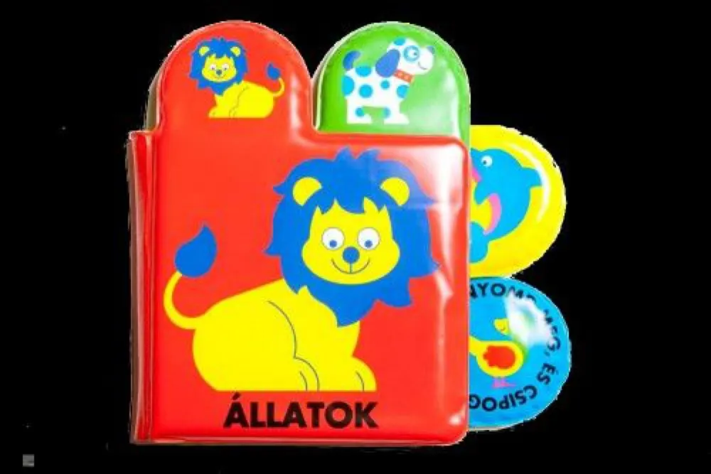 Színes-csipogós fürdőkönyv - Állatok Korlátozott ajánlat