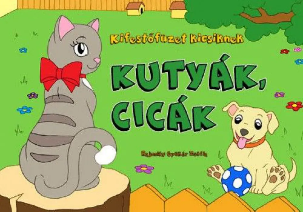 Kifestőfüzet kicsiknek - Kutyák, cicák Olcsó