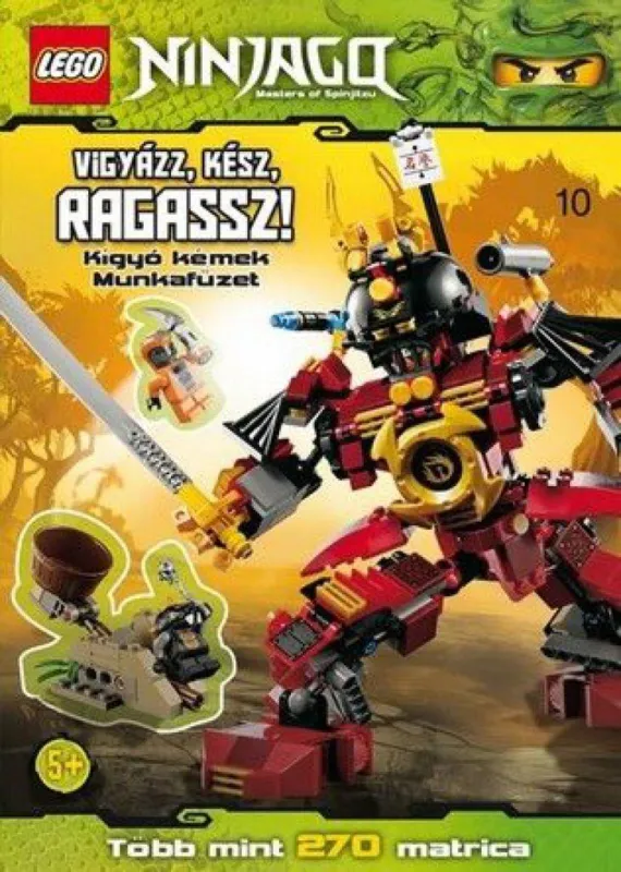 Rendeld meg most Vigyázz, kész, ragassz! Kígyó kémek - LEGO Ninjago matricás munkafüzet