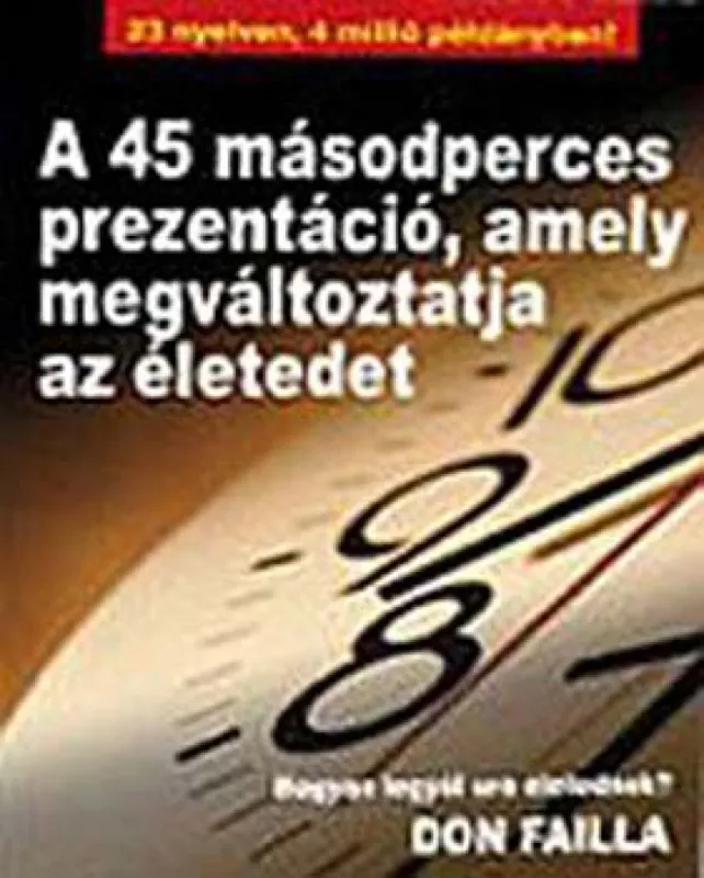 A 45 másodperces prezentáció, amely megváltoztatja az életedet Kedvezmény