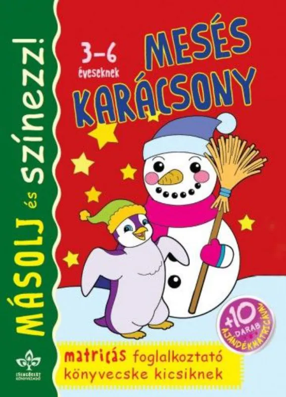 Másolj és színezz! – Mesés karácsony-Matricás foglalkoztató könyvecske kicsiknek Gyors szállítás