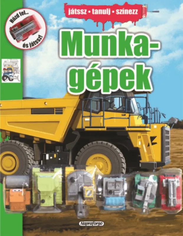 Expressz szállítás Munkagépek - Színezd ki és játszd el!