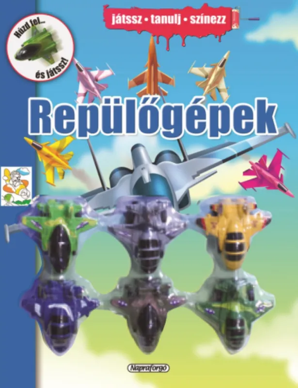 Repülőgépek - Színezd ki és játszd el! Expressz kézbesítés