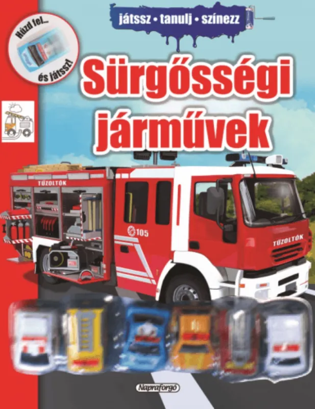 Árcsökkenés Sürgősségi járművek - Színezd ki és játszd el!