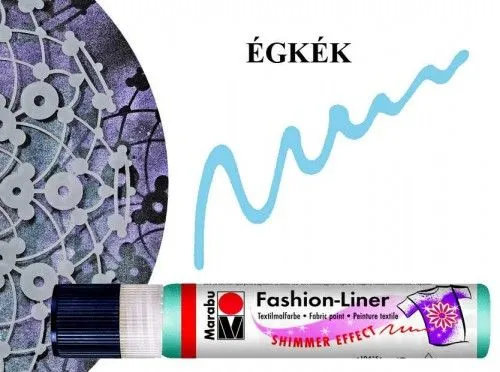 Gyors kiszállítás Marabu Fashion Kontúr Csillámló Égkék