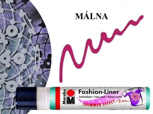Akciós ár Marabu Fashion Kontúr Csillámló Málna