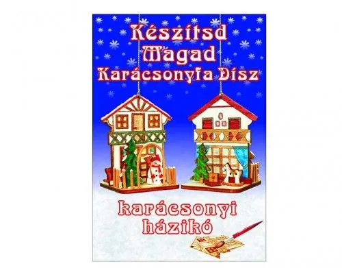 Árengedmény Karácsonyfa Dísz- Karácsonyi házikó