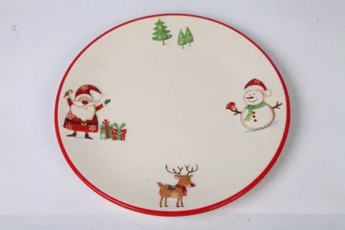 Biztonságos vásárlás Karácsonyi kerámia, Tányér 20,3cm