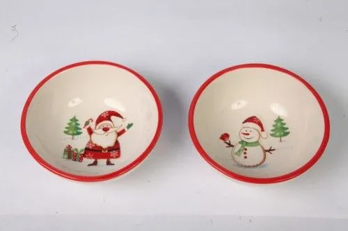 Karácsonyi kerámia, Tálka 2db/cs, 170ml Szezonális akció