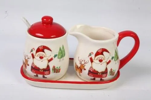 Csak ma Karácsonyi kerámia, Cukortartó, tejszínkiöntő 2x265ml