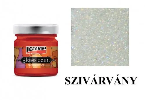Gyors kiszállítás Alkoholos üvegfesték csillogó 30ml SZIVÁRVÁNY