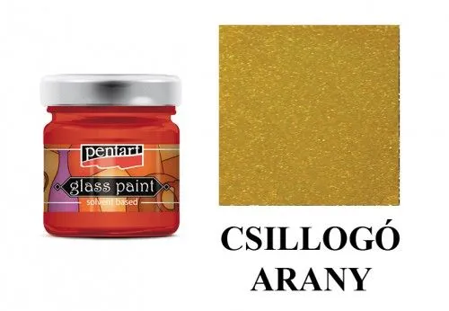Árengedmény Alkoholos üvegfesték csillogó 30ml ARANY