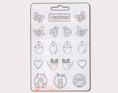 Öntőforma lágy PVC-ből, 21x29,7cm Boldogság Expressz kézbesítés