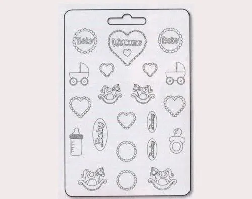 Olcsóbb Öntőforma lágy PVC-ből, 21x29,7cm Bébi