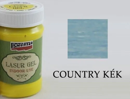 Biztonságos vásárlás Lazúrgél, 100ml, beltéri, Country kék