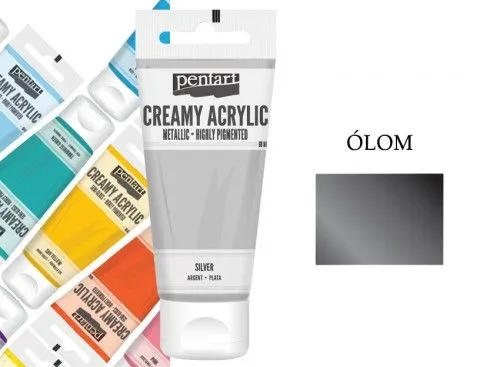 Árcsökkenés Tubusos akrilfesték, metál, 60ml, Ólom