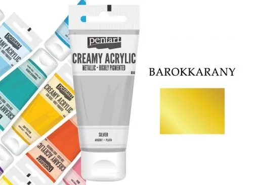 Tubusos akrilfesték, metál, 60ml, Barokkarany Biztonságos fizetés