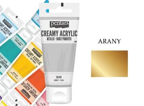 Árcsökkenés Tubusos akrilfesték, metál, 60ml, Arany
