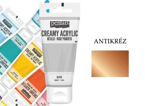 Tubusos akrilfesték, metál, 60ml, Antikréz Akció