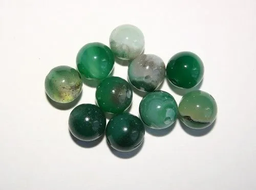 Achát gyöngy, 8mm, 10db/cs, ZÖLD Különleges ajánlat