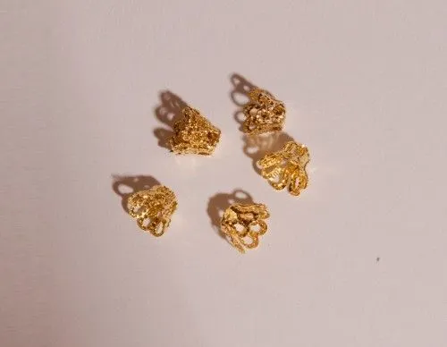 Népszerű Kupak, áttört 6mm/6db Arany
