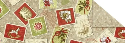 Kedvezmény Kétoldalas mintás karton, 29,5x20cm