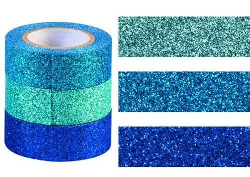 Glitteres dekor ragasztószalag - kékek Nézd meg most