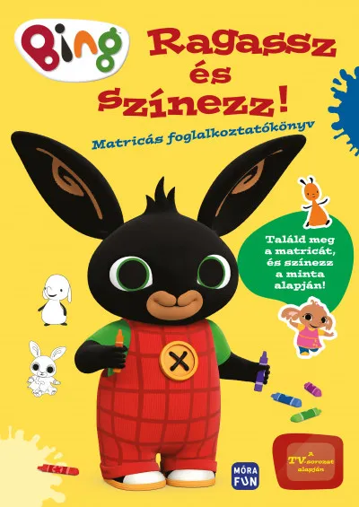 Vásárlói kedvenc Bing - Ragassz és színezz! - Matricás foglalkoztatókönyv
