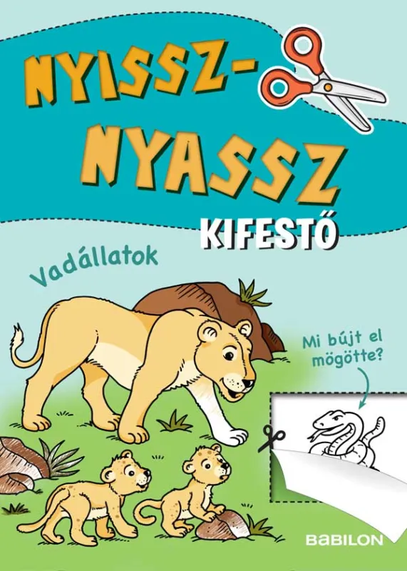 Kedvezmény Nyissz-nyassz kifestő - Vadállatok