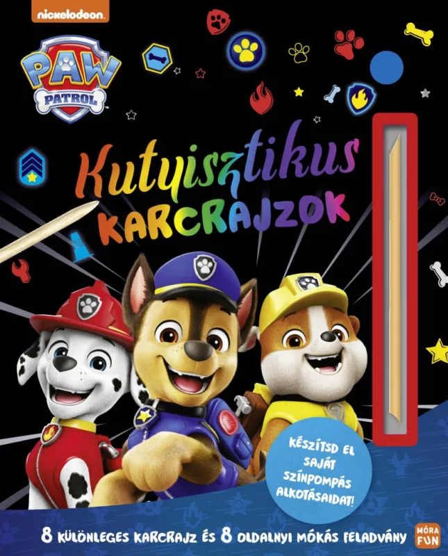 Bestseller Mancs őrjárat - Kutyisztikus karcrajzok - 8 különleges karcrajz és 8 oldalnyi mókás feladvány