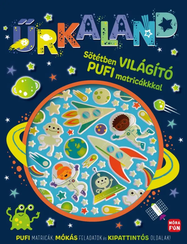 Űrkaland - Sötétben világító pufi matricákkal Legnépszerűbb