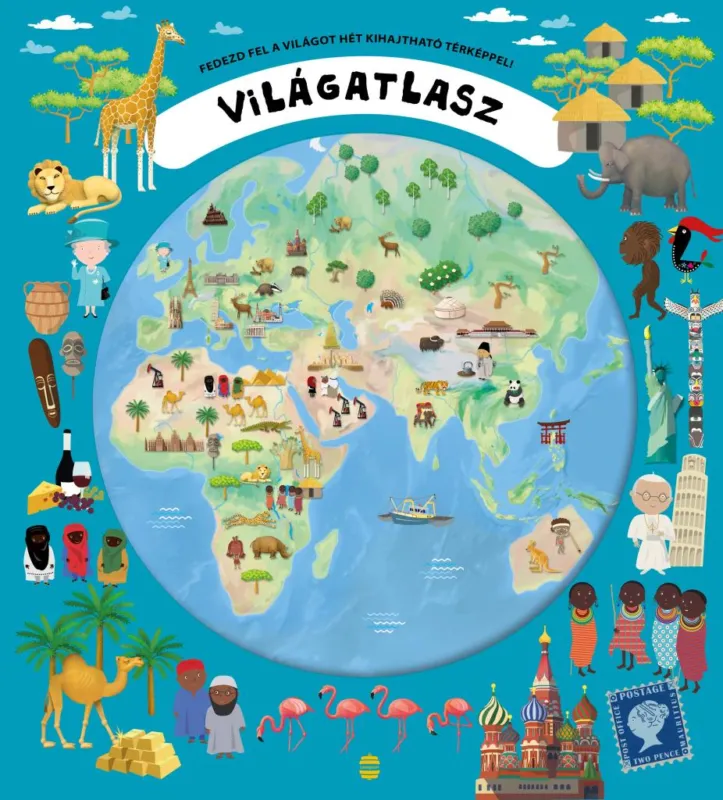 Világatlasz - Fedezd fel a világot hét kihajtható térképpel! Olcsóbb