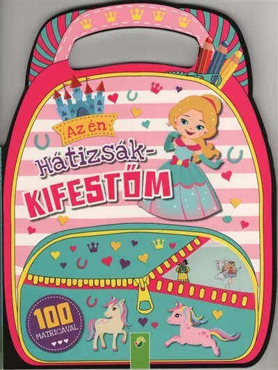 Az én hátizsák-kifestőm - 100 matricával (rózsaszín) Árengedmény
