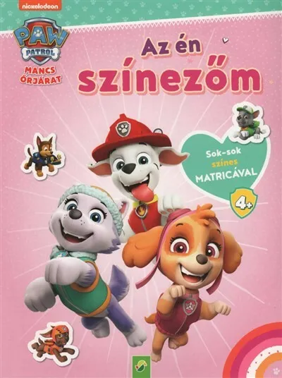Expressz kézbesítés Mancs Őrjárat: Az én színezőm - Sok-sok színes matricával (rózsaszín)