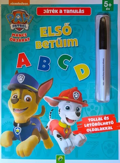 Kiárusítás Mancs őrjárat: Első betűim - Tollal és letörölhető oldalakkal