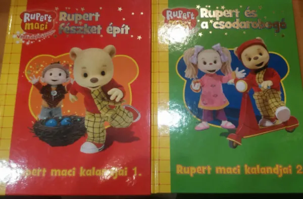 2 db Rupert maci varázslatos kalandjai 1-2.: Rupert fészket épít + Rupert és a csodarobogó Különleges ajánlat
