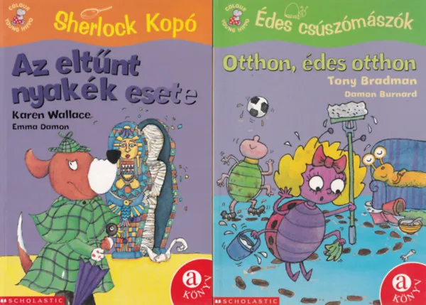 4 db Color young hippo könyv: Szirenella és a kalózok, Szőrmók nagyon meglepődik, Az eltűnt nyakék esete, Otthon, édes otthon Végkiárusítás