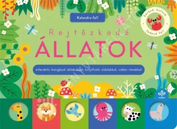 Rejtőzködő állatok - Interaktív böngésző ablakokkal, kinyitható oldalakkal, vidám rímekkel Bestseller