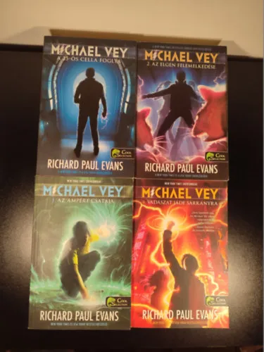 Olcsó Michael Vey 1-4. (A 25-ös cella foglya, Az Elgen felemelkedése, Az Ampere csatája, Vadászat Jáde Sárkányra)