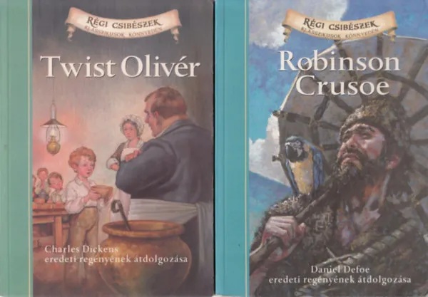 2 kötet Klasszikusok könnyedén: Twist Olivér + Robinson Crusoe Kihagyhatatlan ajánlat