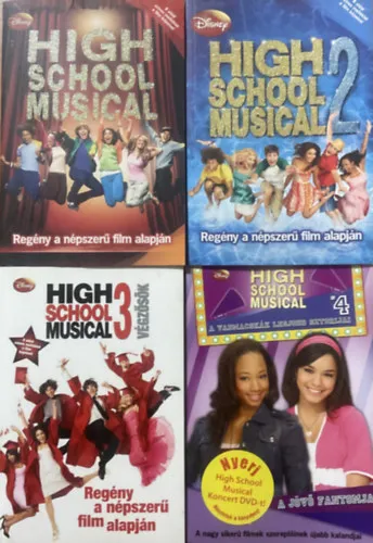 High School Musical 1-4 - Regények a népszerű filmek alapján (4 mű) Kedvezményes ár