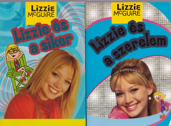 2 db Lizzie McGuire könyv: Lizzie és a szerelem +Lizzie és a siker Legkelendőbb