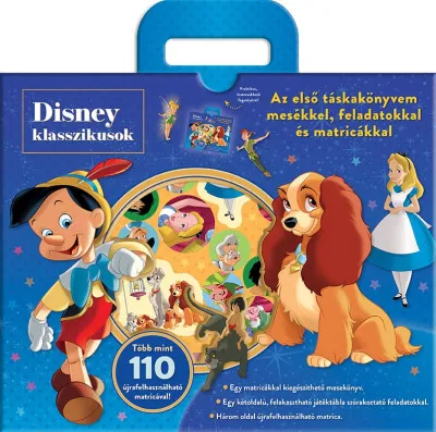 Disney Klasszikusok - Táskakönyv - Az első táskakönyvem mesékkel, feladatokkal és matricákkal Különleges ajánlat