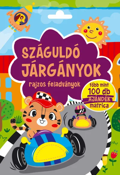 Száguldó járgányok - rajzos feladványok - rajzos feladvány Kiárusítás